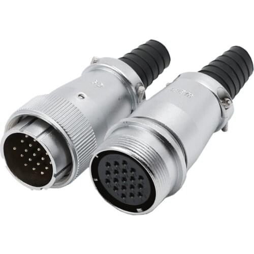 WS32 TQ+ZQ Metal Waterproof 4Pin 6 Pin 8Pin 10Pin 11Pin 13Pin 19Pin M32 Cable Wire Connector Male Female Industrial Plug Socket