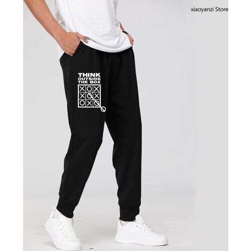 Think Outside The Box Funny Cool Creative Mens Men Women Sweatpants Casual Sports Long Pants Fitness Trousers Camisetas Hombre
