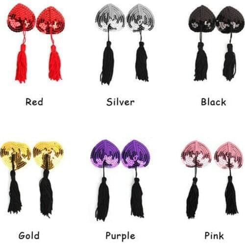 1 Pair Heart Star Cross Silver Nipple Cover Breast Petals Milk Paste Disposable Adhesive Stain Fashion Pasties