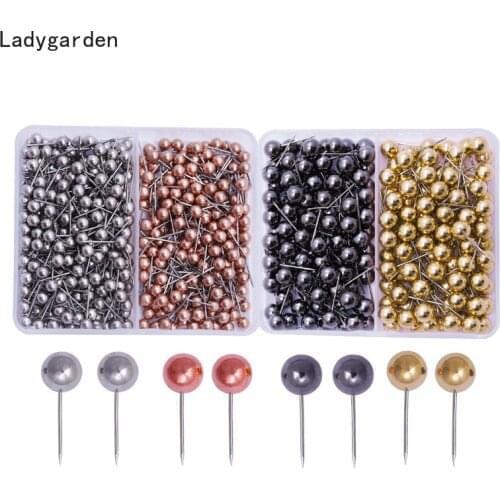 1000PCS Map Tacks Push Pins 4MM 6MM Plastic Head with Steel Point Cork Board Safety Colored Thumbtack Office School Supply