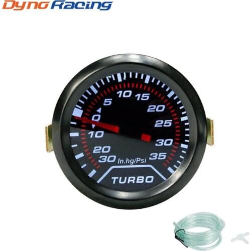 2" 52mm Turbo Boost Gauge PSI Smoke Dial White Light Interior Dash Gauge Car Meter YC100956