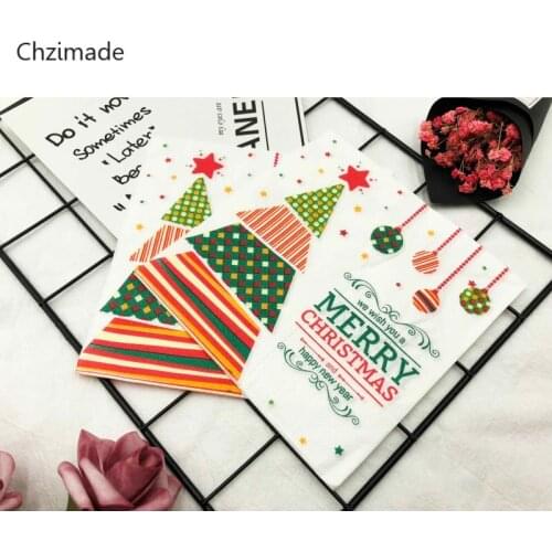 20pcs Merry Christmas Tree Napkin Paper For Wedding Birthday Party Decorative Party Gifts