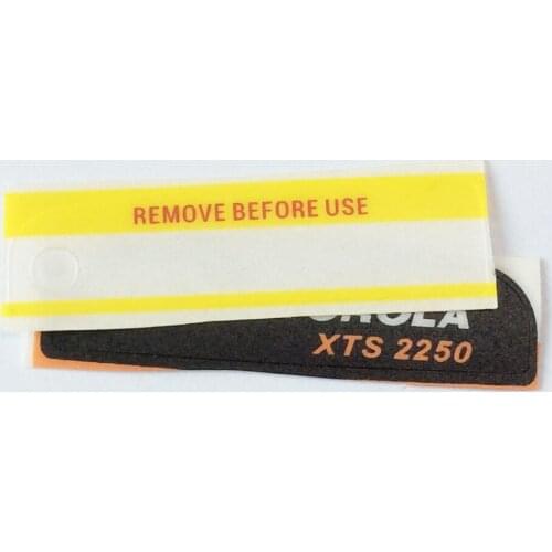 50pairsX Black Model Labels And Remove Before Use For Motorola XTS2250