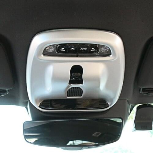 ABS Chrome For Volvo XC60 2018 Accessories Auto Front Reading Lampshade Lamp Light Panel Decoration Cover Trim Car Styling 1Pcs