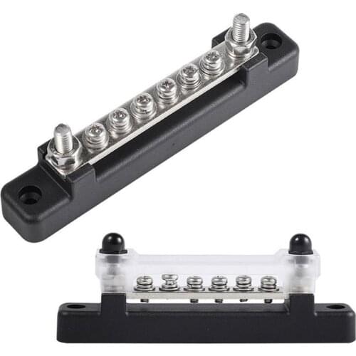 6 Terminal Bus Bar 130A AC/ 150A Car With Transparent Cover Power Distribution For Car Boat Marine Caravan RV Car Accessories