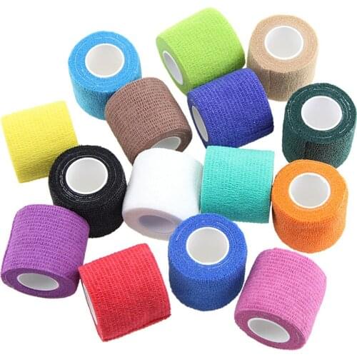 Colorful Sport Self Adhesive Elastic Bandage Wrap Tape 4.5m Elastoplast For Knee Support Pads Finger Ankle Palm Shoulder
