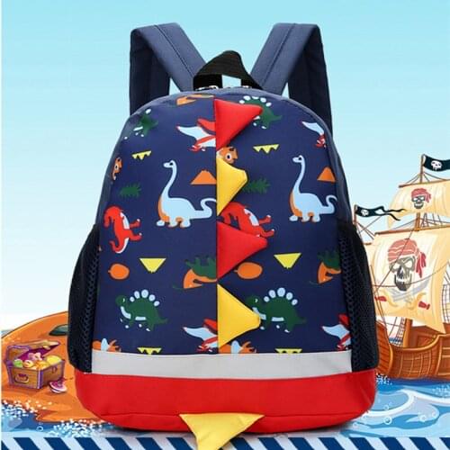 New Children Bag Cute Cartoon Dinosaur Kids Bags Kindergarten Preschool Backpack for Boys Girls Baby School Bags 3-4-6 Years Old