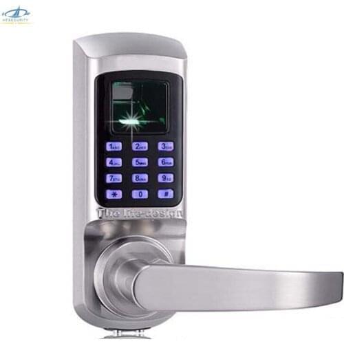 Smart Fingerprint Door Lock Back Locking Function Indoor Digital Password Door Lock For Wooden Door Home Use Office