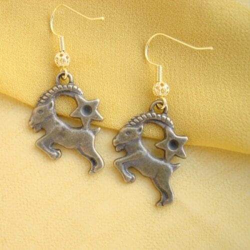 RED SNAKE Great Value! Vintage Retro Style Jewelry Gunmetal goat Earrings Cooper Dangle Earring for Women EB0050