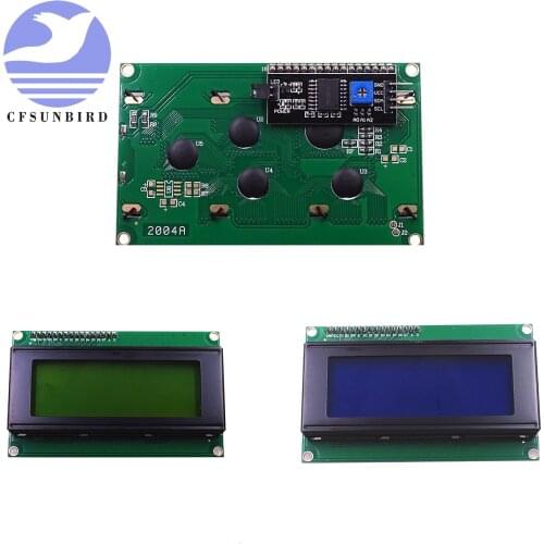 10PCS LCD2004+I2C 2004 20x4 2004A blue/green screen HD44780 Character LCD/w IIC/I2C Serial Interface Adapter Module for arduino