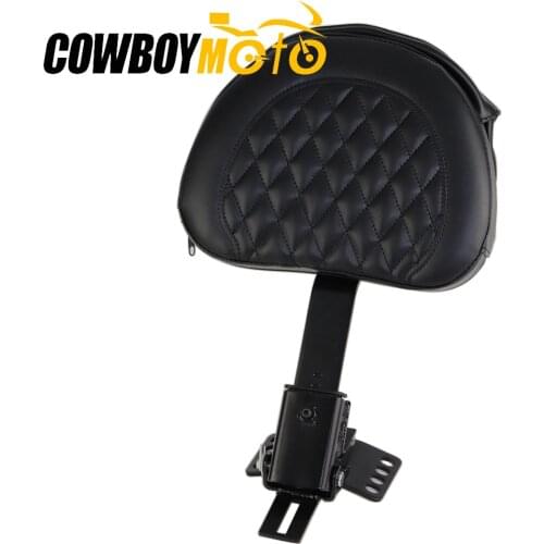 Motorcycle Adjustable Plug In Driver Rider Backrest Kit For 1997-2016 Harley Touring Electra Glide Street Road Glide Road King