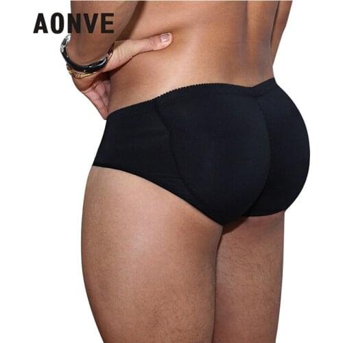 Aonve Men Butt Enhancer Pads Cntrol Panties Shaper Underwear Sexy Shapewear For Hombre Butt Lifting Briefs Homme Panties S-6XL