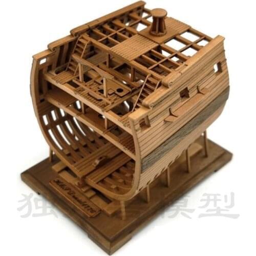NEW Scale 1/128 UK Royal Navy DRUID section ship model kits series two : Middle section model Luxury ship wood model