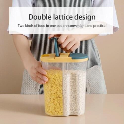 Newest Storage Tank Food Container with Covered Food Grade Sealed Storage Jar Home Miscellaneous Grain Organizer Kitchen Tools