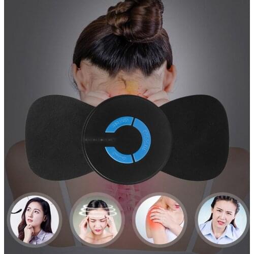 Portable Neck Massager Mini Electric Convenient Intelligent Cervical Massage Neck Back Waist Buttocks Legs Muscle Relief Pain