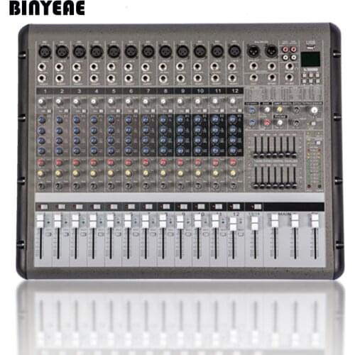 1300W RMS Professional Power Sound DJ Mixer 12 Channels PMR1206
