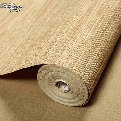 Beibehang Simple and modern simple green straw simple thick warm room living room bedroom wallpaper