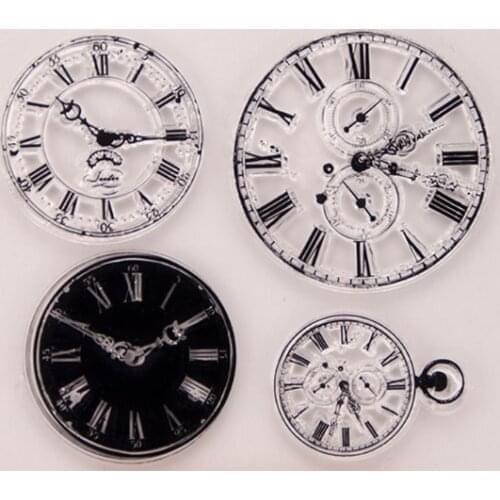 Clock Transparent Clear Silicone Stamp For DIY Scrapbooking Photo Album Decor