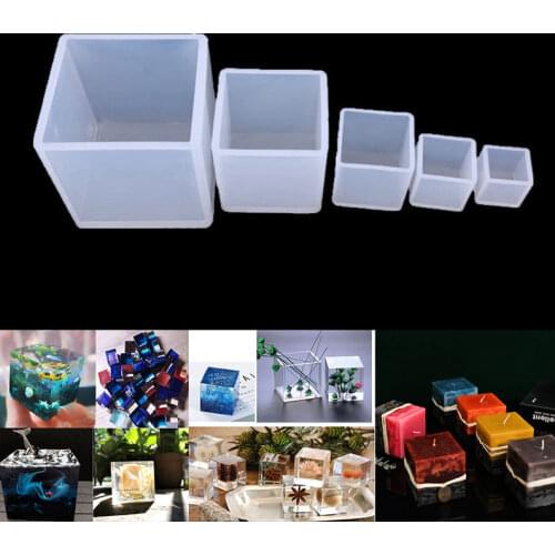 DIY Crystal Epoxy cube mold Epoxy resin mold free grinding to make jewelry dried flower ornaments creative handmade home gifts