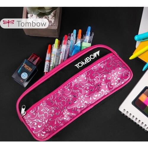 Japan Tombow Dragonfly Fashion Pencil Case Simple and Cute Student Large Capacity Multifunctional Storage Bag Zipper Bag