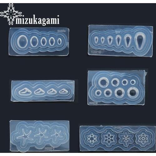 Resin Jewelry Liquid Silicone Mold Snowflake Geometric Figure Silicone Beads Molds For DIY Intersperse Decorate Making Jewelry