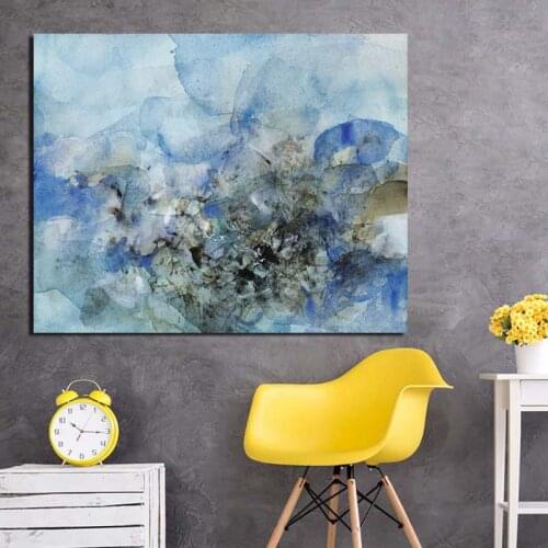 Zao Wou Ki Vintage Abstract Wall Art Canvas Painting Posters Prints Modern Painting Wall Pictures For Living Room Home Decor