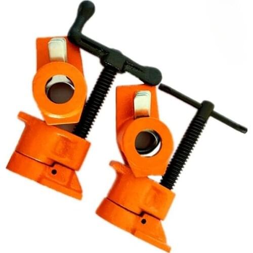 New 3/4 Inch Heavy Duty Pipe Clamp for Woodworking Wood Gluing Pipe Clamp Steel Cast Iron Pipe Clamp Fixture Carpenter Hand Tool