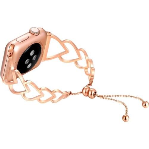 Women strap for Apple watch band 44mm 40mm 42mm 38mm metal bracelet for iwatch apple watch 6/5/4/3/2/1/SE wristband Accessories