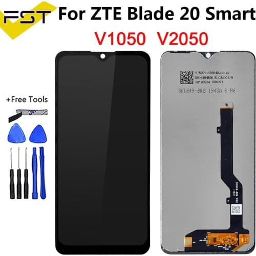 6.49 inch For ZTE Blade 20 Smart V1050 V2050 LCD Display And Touch Screen Digitizer Sensor Assembly+Tools For Blade 20Smart