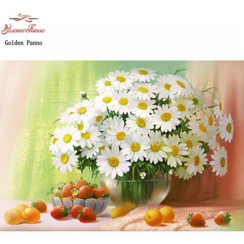 Golden panno,Full,DIY Diamond Embroidery,5D,Diamond Painting,Cross Stitch,3D,Diamond,Mosaic,Needlework,flower728