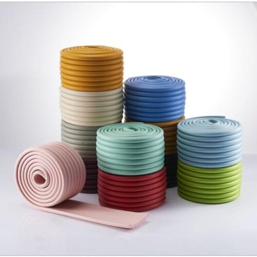 2M Children Protection Table Guard Strip Baby Safety Products Glass Edge Furniture Horror Crash Bar Corner Protection 12 Colors