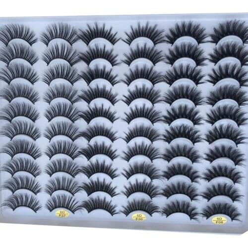 5/30Pairs 3D Faux Mink Eyelashes Natural Thick Long False Eyelashes Dramatic Fake Lashes Makeup Extension Eyelashes maquiagem