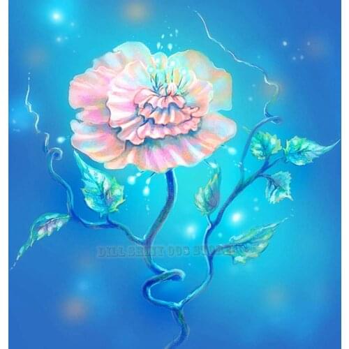 5D DIY diamond painting Flower peony Full Drill Diamond Embroidery Rhinestone Cross Stitch Mosaic Kit Home Decor Christmas Gift