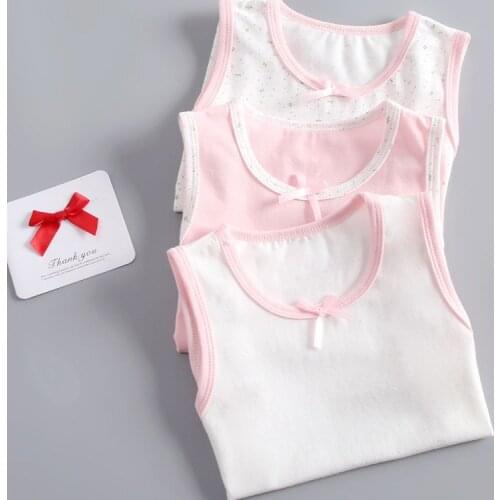 Childrens clothing childrens cotton vest girls summer baby bottoming shirt vest toddler vest children clothes