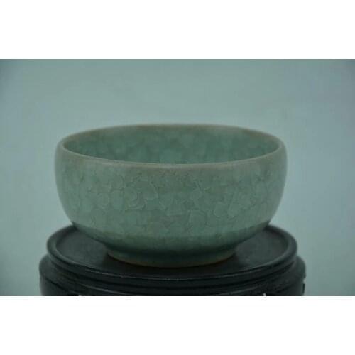 Antique SongDynasty porcelain bowl, RU KILN,Fish scale glaze,Hand-painted crafts,Collection&Adornment,Free shipping