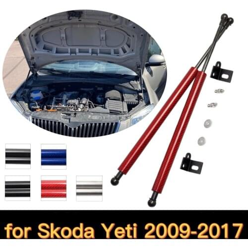 Gas Struts for Škoda Skoda Yeti 2009-2017 SUV Modify Front Hood Bonnet Lift Supports Shock Dampers Absorber Springs Charged Rod