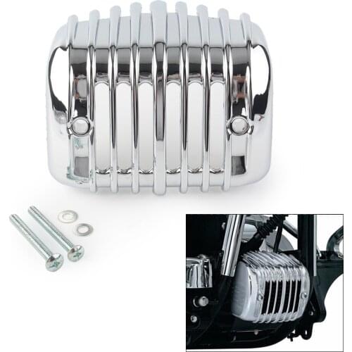 Chrome Motorcycle Voltage Regulator Cover ABS Fairing Guard For Harley Softail FXS FXSB FLSTSB FXSTC 2001-2014 2015 2016 2017