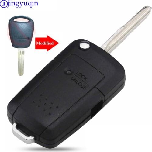 Jingyuqin 1 Button Remote Folding Flid Key Case Cover Shell For Hyundai Getz Accent for Kia Rio Picanto Carens