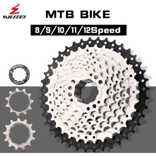 WUZEI mountain mtb bike freewheel 8/9/10/11/12 speed 32/36/40/42/46/50T gear variable speed cassette flywheel compatible Sram
