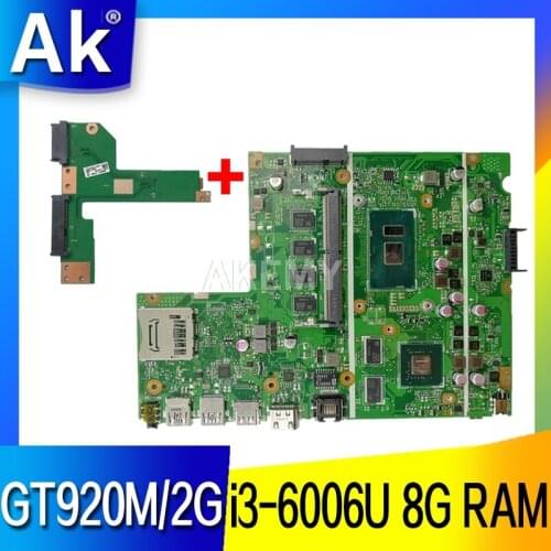 X541UVK X541UJ motherboard mainboard For Asus X541UVK X541UJ X541UV X541U F541U laptop motherboard W/ 8G RAM/I3-6006U GT920M/V2G