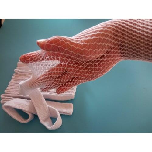 1pcs 7# 1box Medical gauze bandage fixing cylindrical mesh hoop elastic gauze hourglass fish mesh bandage roll