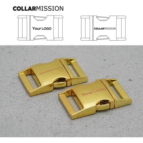 Metal side engraving release curved buckles for durable hardware strong security lock pet collars diy parts Zinc Alloy CK25HJ02