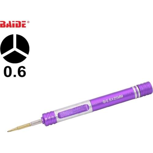 Metal Handle 0.6Y Screwdriver Key S2 Steel 0.6 x 25mm Triwing Driver For iPhone 7 8 11 12 XR Inside Screw Repair Tool 100pcs/lot