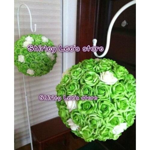2013 New Arrival!!! ( 8pcs/lot) X 24cm Artificial Rose Ball Foam Kissing Ball Foam Wedding Ball Decoration