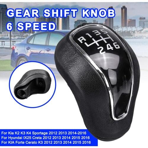 MT Gear Shift Knob Lever Stick Shifter Knob For Kia K2 K3 K4 Sportage 2012-2016 for Hyundai IX25 Creta 2012-2016 Car 6 Speed