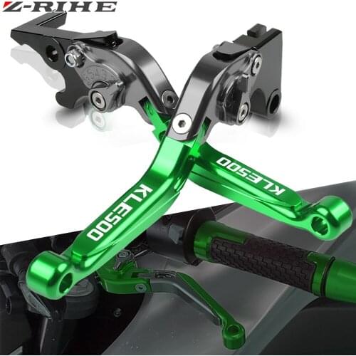 For Kawasaki KLE500 KLE 500 1991-2007 2006 2005 2006 2004 2003 CNC Motorcycle Adjustable Folding Extendable Brake Clutch Levers