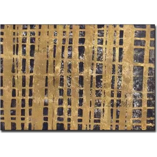 Gold Abstract Tree Painting New Arrival Hand-painted Home Decor Oil Painting Canvas Wall Art Hanging Piece Artwork For Bedroom