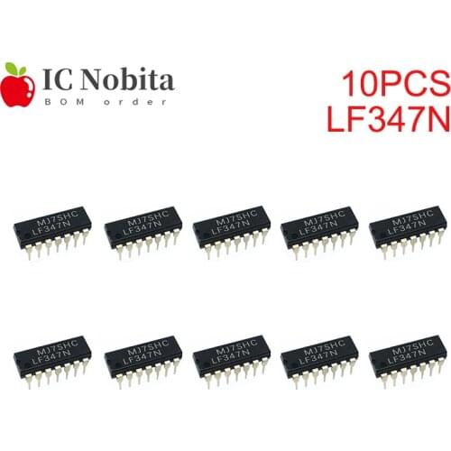 10PCS New LF347N DIP-14 LF347 DIP14 347N Integrated Circuits IC