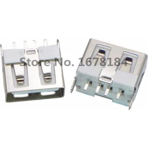 10PCS Boundless Vertical AF10.0 USB Socket Type A-Line Short Body 180 Degrees Flat Boundless 10.0mm