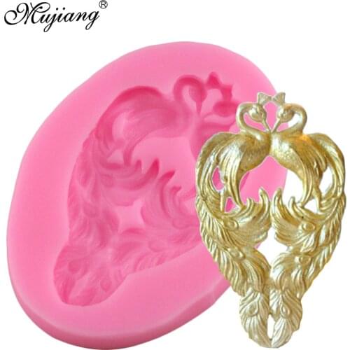 3D Peacock Silicone Mold Cake Border Fondant Cake Decorating Tools DIY Cupcake Baking Candy Resin Clay Chocolate Gumpaste Mould